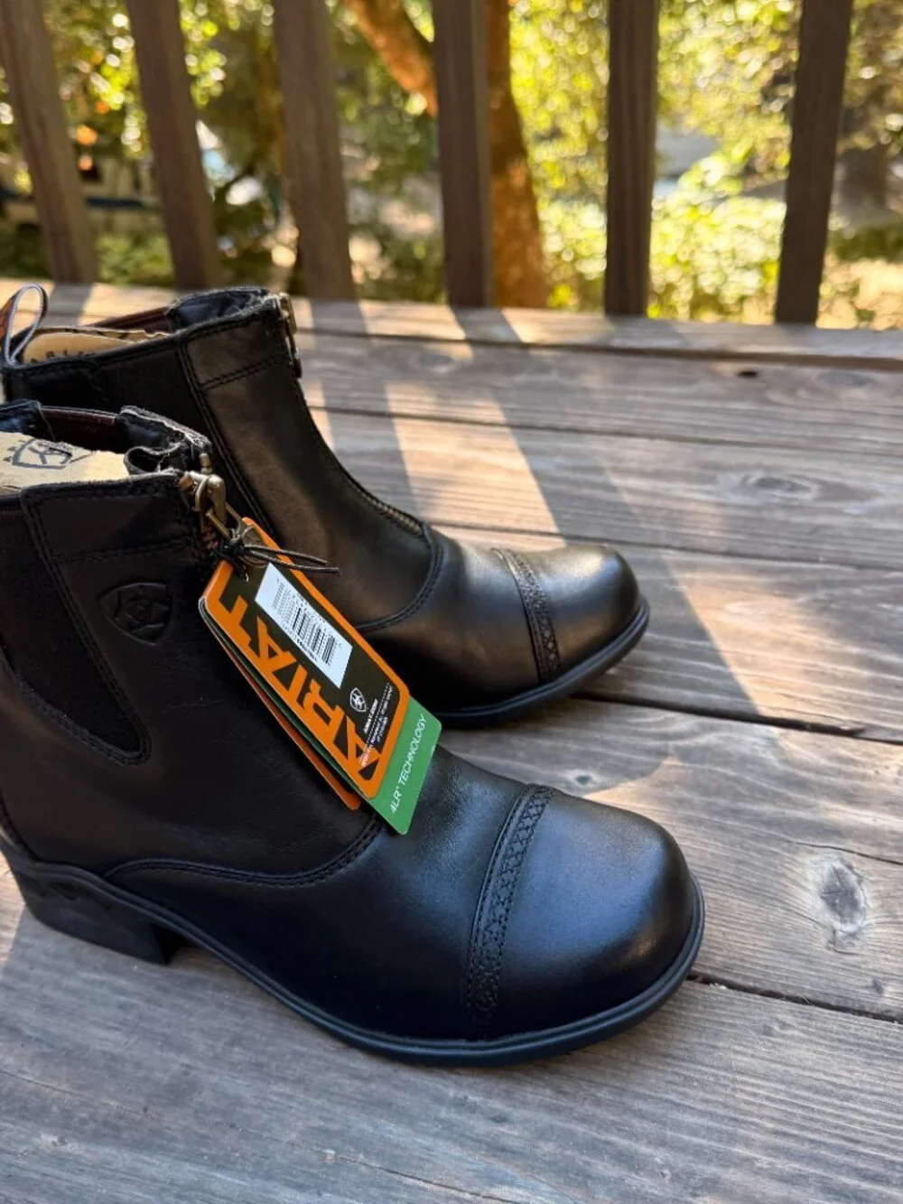 Ariat Heritage RT Zip Paddock Boots - Size 6.5 - Black - Equestrian